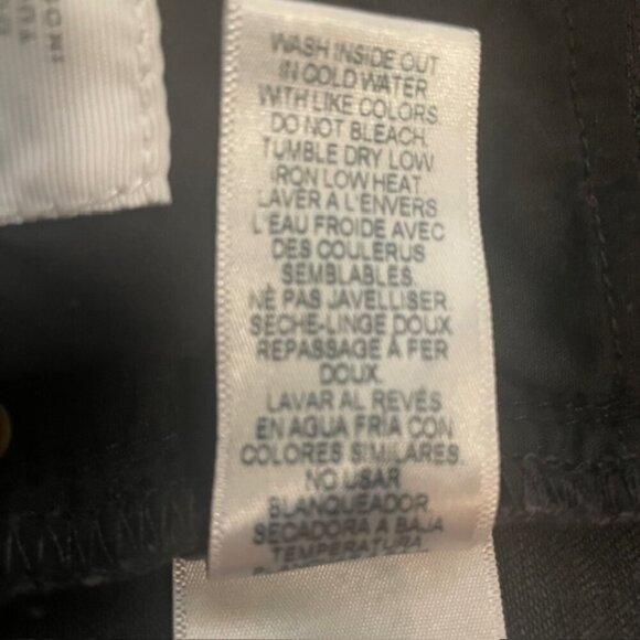 FRAME DENIM Le Skinny de Jeanne Distressed Skinny Jeans in Empire Black, Size 26 - Picture 11 of 12